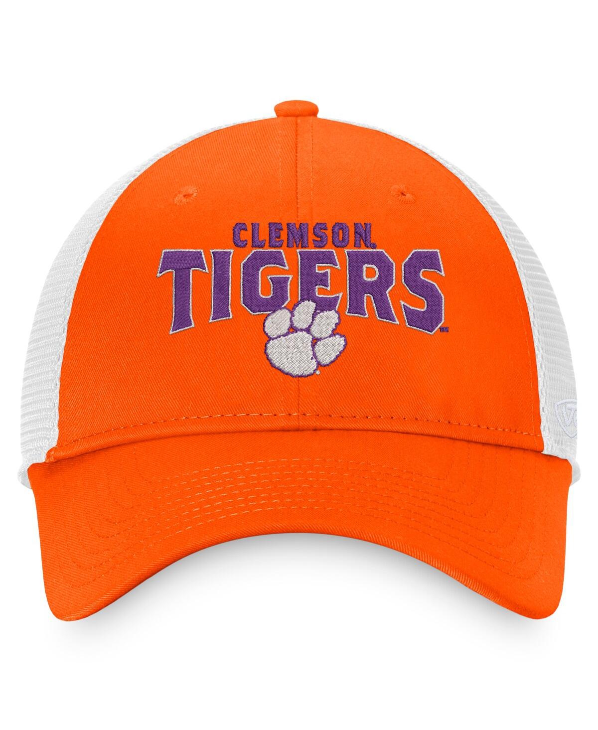 Men's Top of the WorldClemson Tigers Breakout Trucker Snapback Hat - Orange