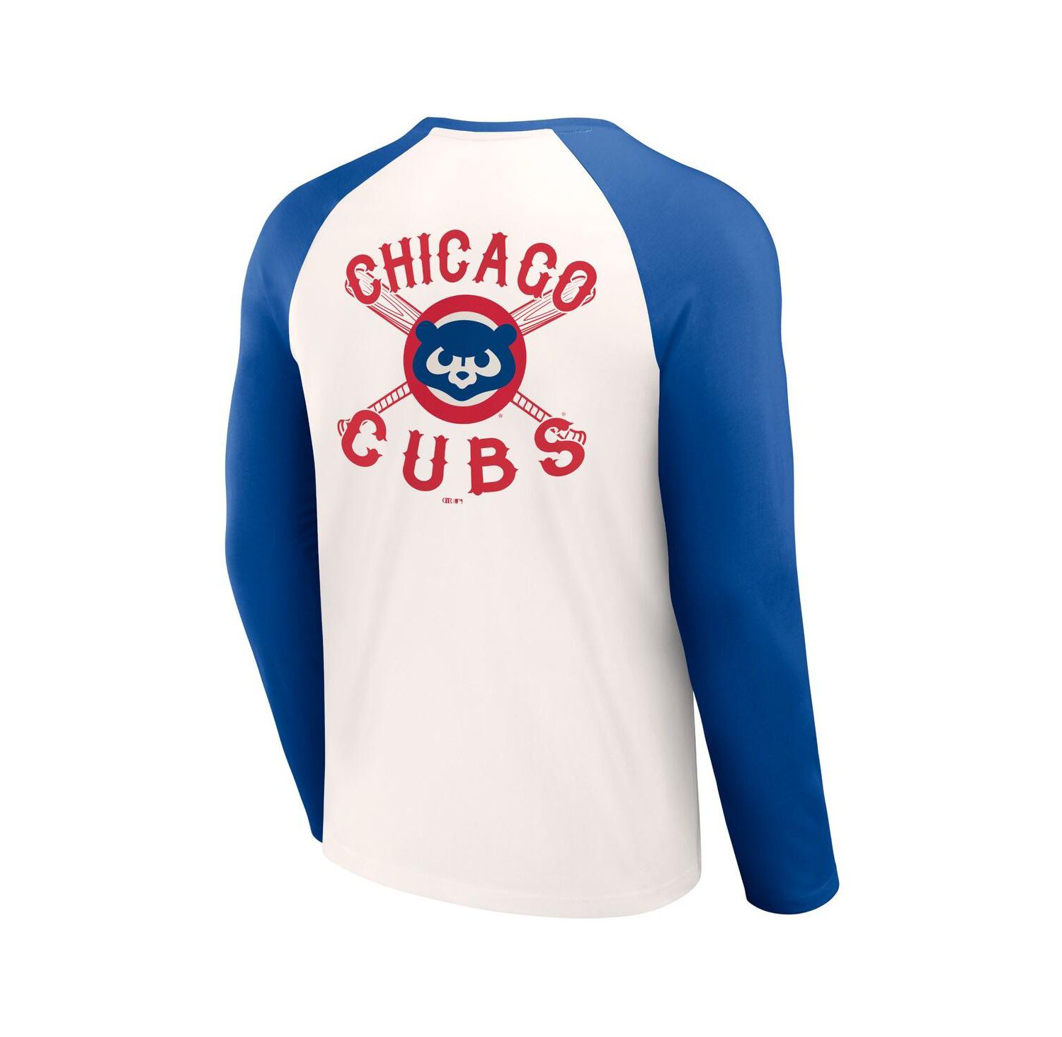 Men's Darius Rucker Collection by White, Royal Chicago Cubs Team Color Raglan T-shirt