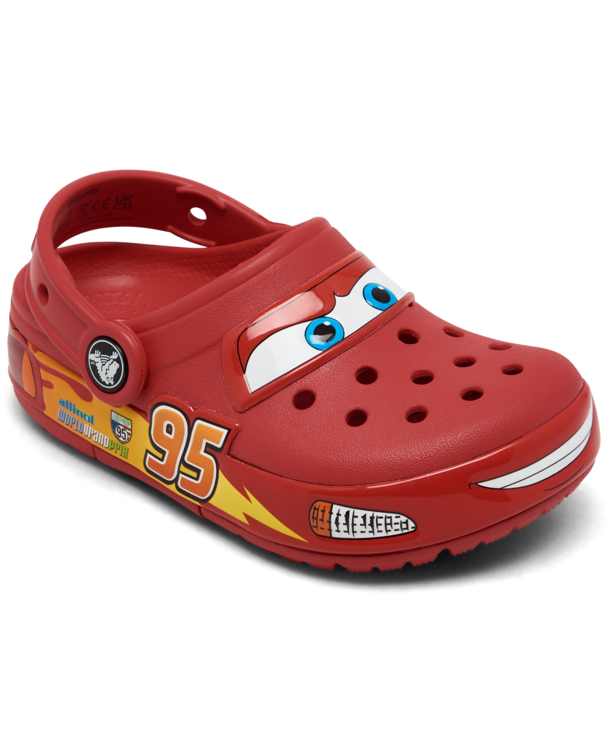 Crocs Toddler Kids Lightning Mcqueen Crocband Clogs From Finish Line In Red