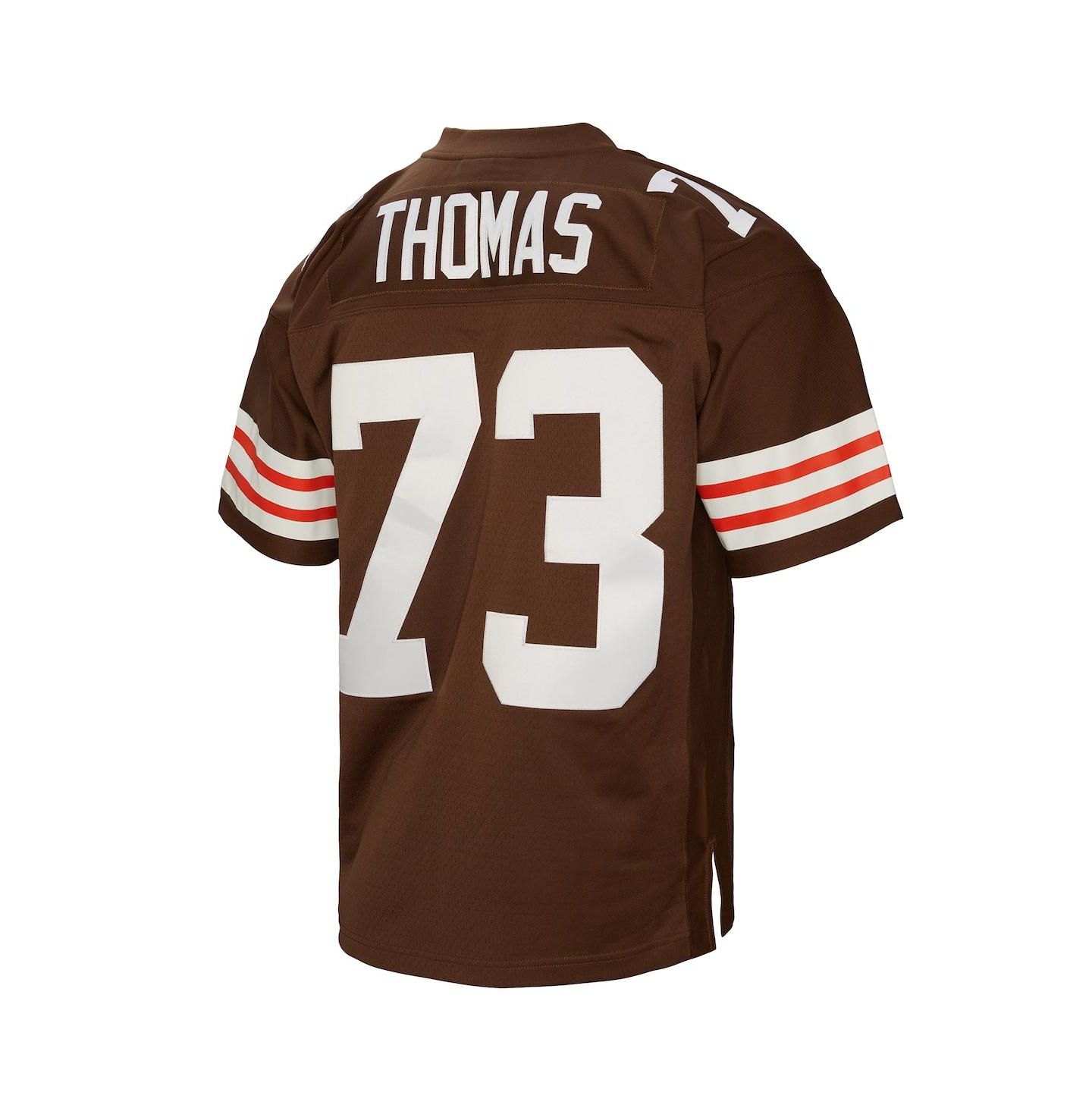 Мужской топ Mitchell & Ness Joe Thomas Brown Cleveland Browns 2007 Legacy Retired Player Jersey — фото 2