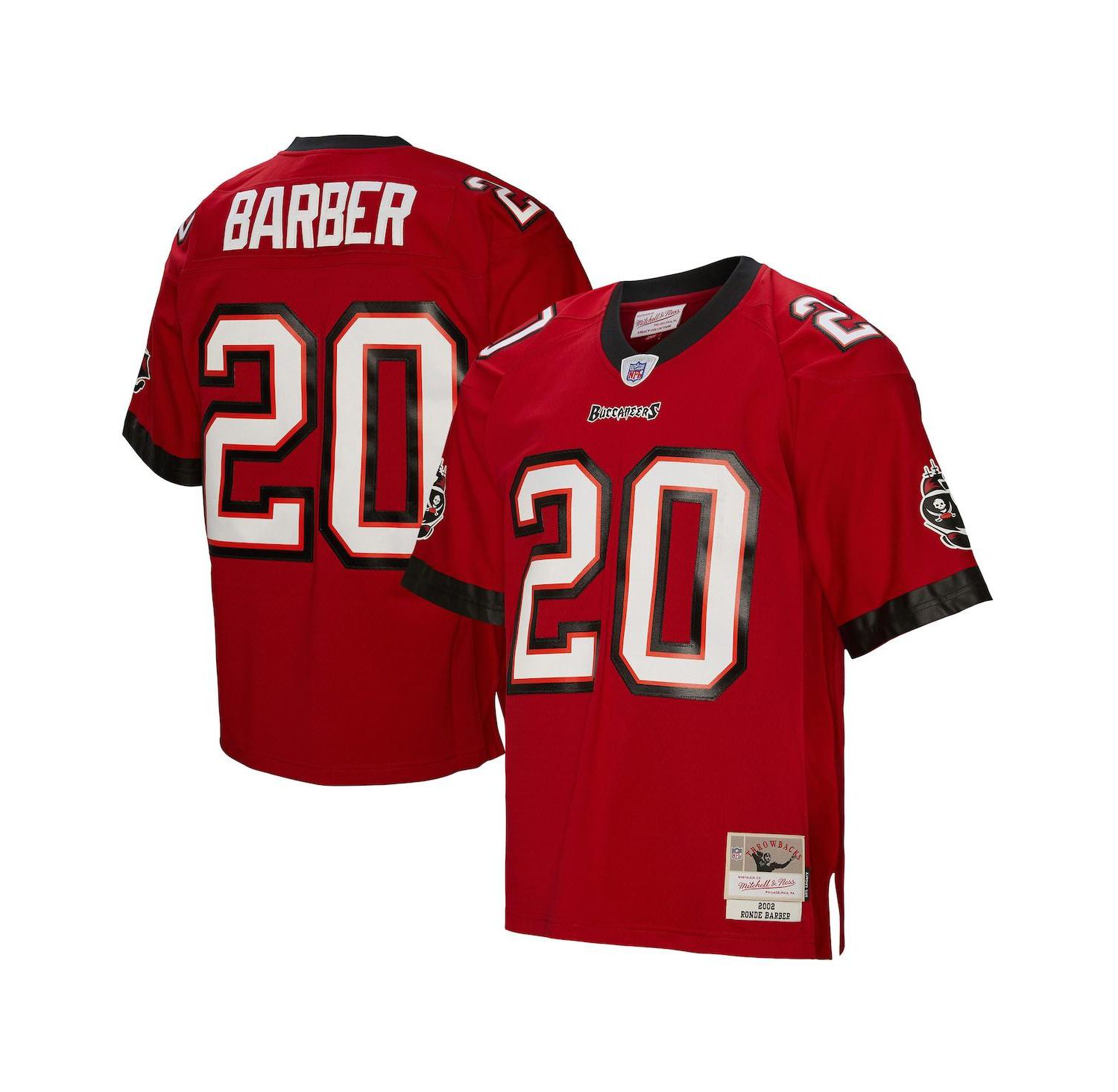 Men's Ronde Barber Red Tampa Bay Buccaneers 2002 Legacy Retired Player Jersey
