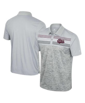 Men's Gray Montana Grizzlies Cybernetic Polo Shirt