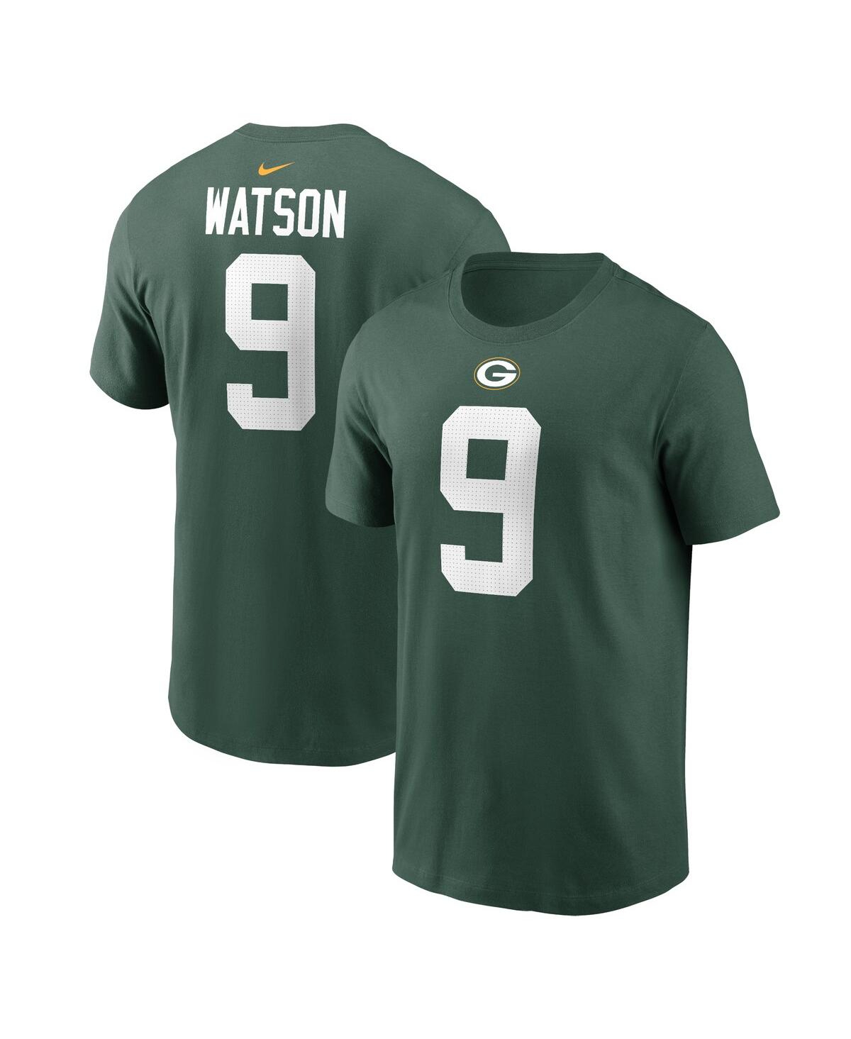 Shop Nike Men's  Christian Watson Green Green Bay Packers Player Name And Number T-shirt
