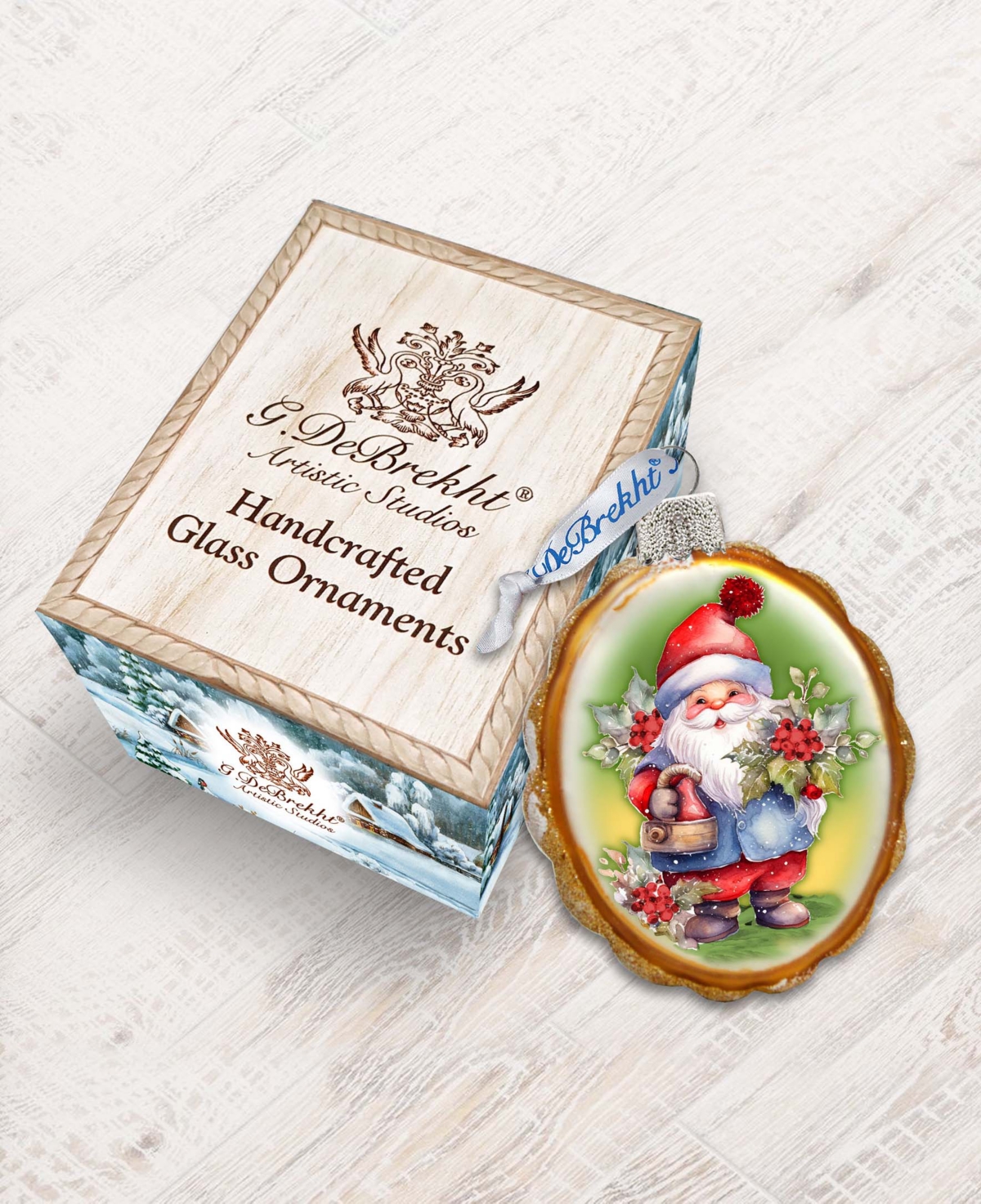 Designocracy Christmas Gnome Keepsake Christmas Mercury Glass Ornaments G. Debrekht In Multi Color