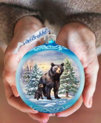 A Love for All Seasons - Bears Ball Glass Christmas Ornaments G. DeBrekht