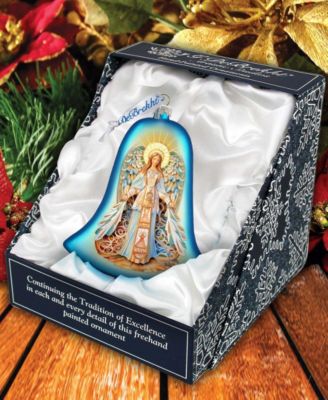 Light-Bearing Angel Bell Christmas Mercury Glass Ornaments G. DeBrekht