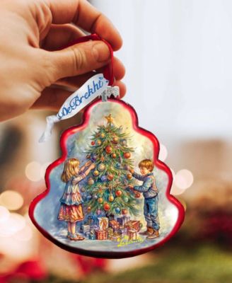 Love Among the Branches Tree Holiday Mercury Glass Ornaments G. DeBrekht