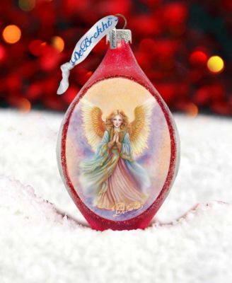 Angel Drop Christmas Mercury Glass Ornaments G. DeBrekht