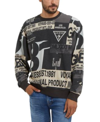 GUESS - Men's 81 Collage Printed Sweatshirt