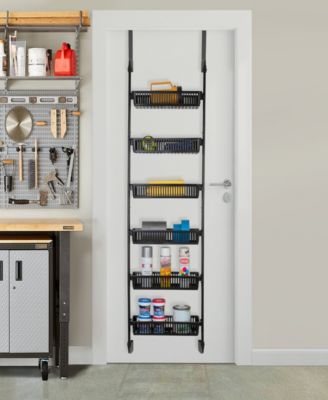 6-Tier Over-the-Door Hanging Pantry Organizer with Full Baskets