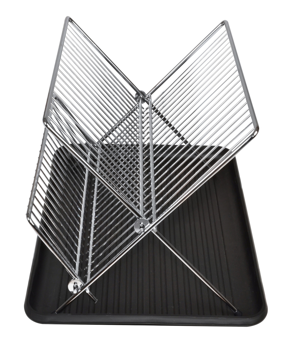 Dish Drainer Rack with in Sink or Counter Drying - Chrome