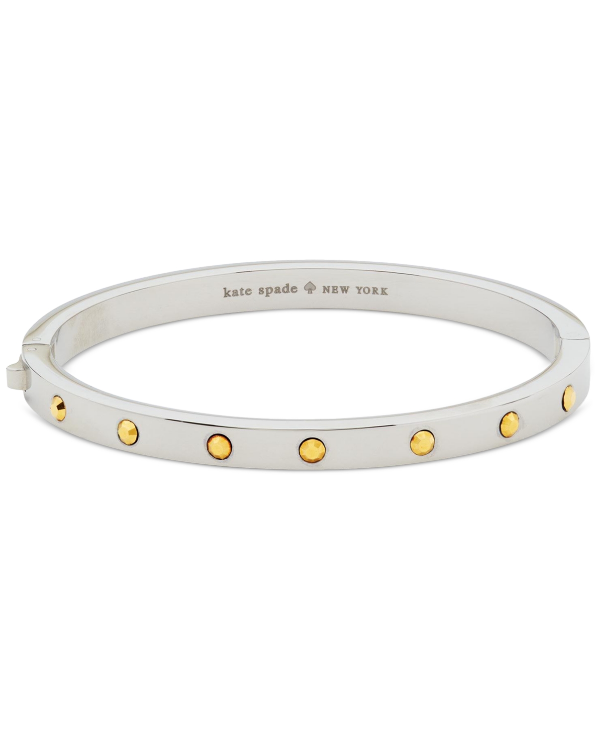 Kate Spade Adornment Studded Bangle Bracelet In Two Tone