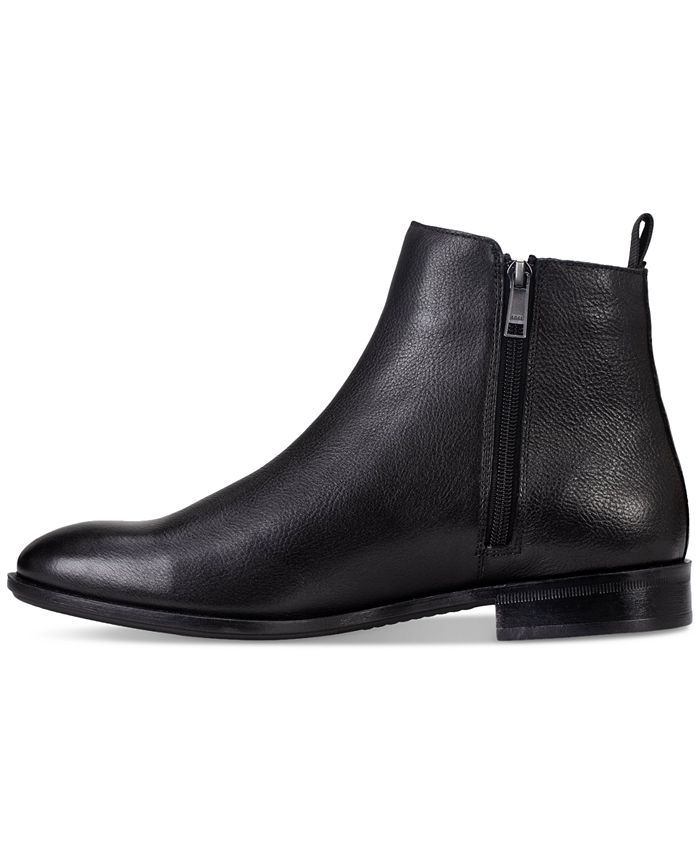 BOSS Men's Colby Leather Zipper Boot - Macy's