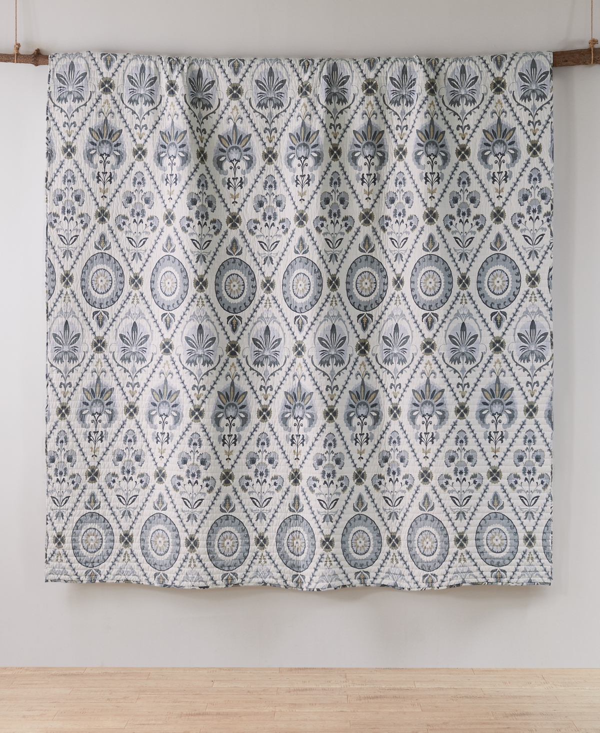 Levtex Maeve Vine Tile Reversible 2-pc. Quilt Set, Twin/twin Xl In Gray