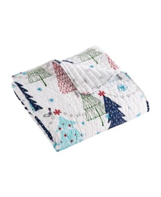 Merry Pine Reversible Quilted Throw, 50" x 60"