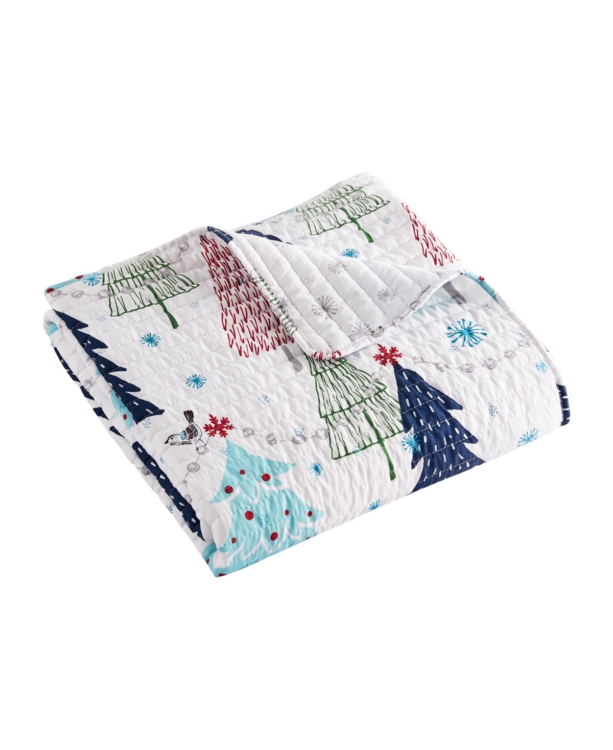 Levtex Merry Pine Reversible Quilted Throw, 50" X 60" In Multi