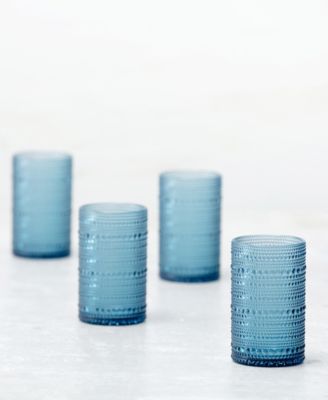 Orbetto Outdoor Iced Beverage Glasses 13 Oz, Set of 4