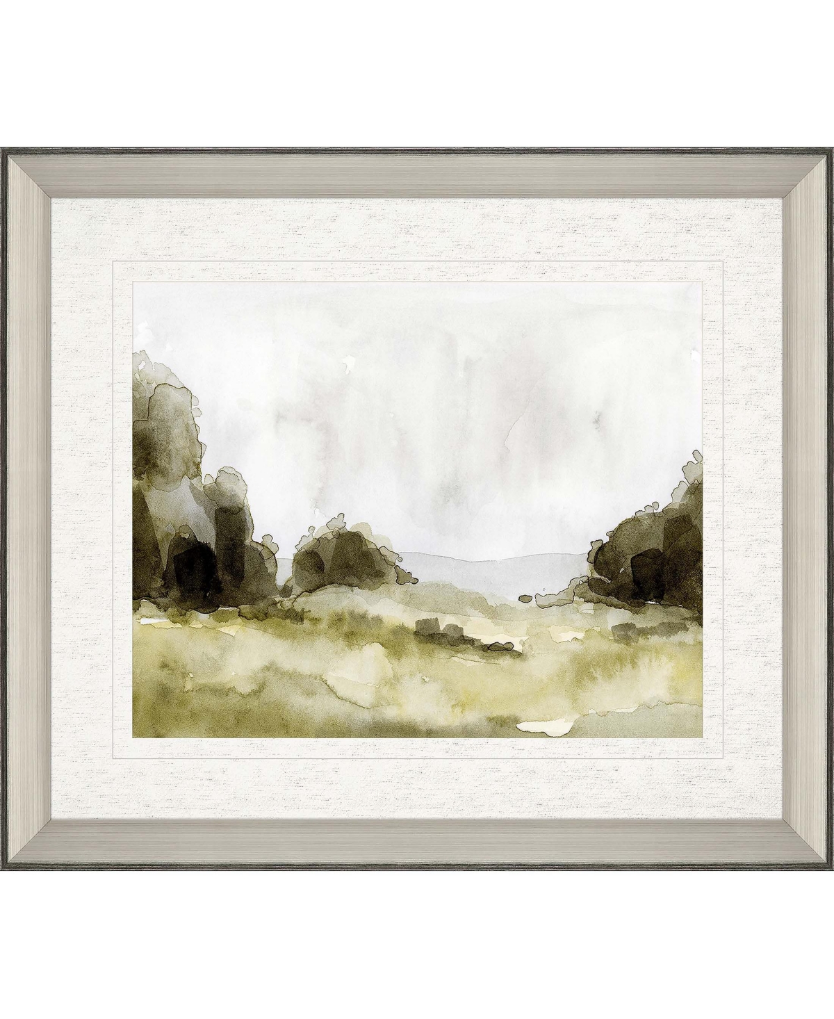 Paragon Picture Gallery Watercolor Scape Ii Framed Art In Green