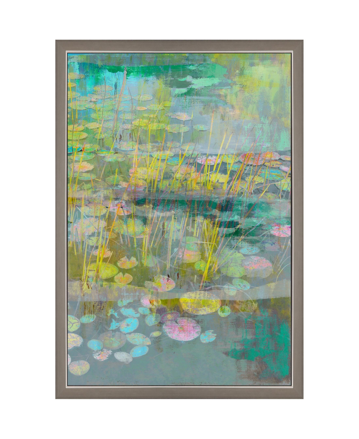 Paragon Picture Gallery Reeds And Lilies Ii Framed Art In Turquoise