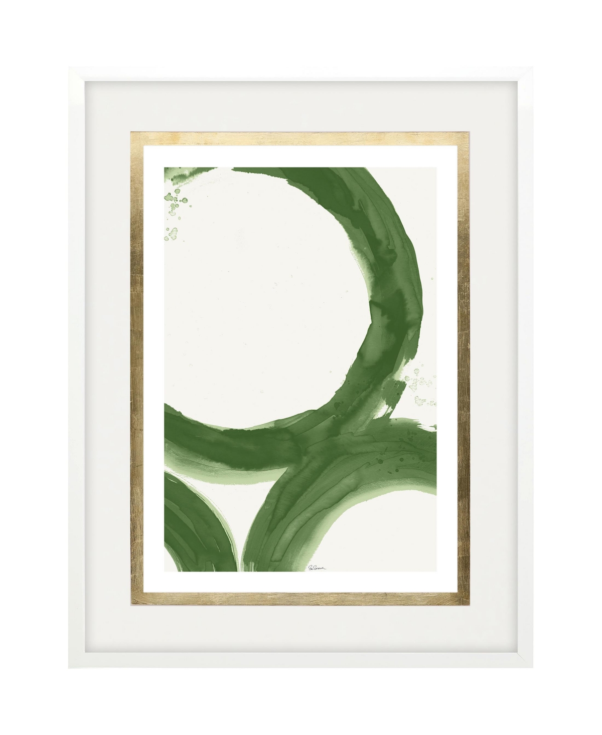 Shop Paragon Picture Gallery Rings Of Water I Framed Art In Green
