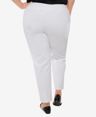Plus Size  Women's Super Stretch Mid- Rise Average Length Pant