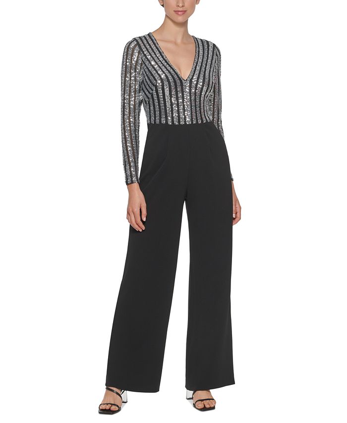 Macys best sale striped jumpsuit