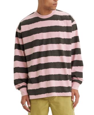 Levi's - Men's Elevated Relaxed-Fit Long-Sleeve Striped T-Shirt