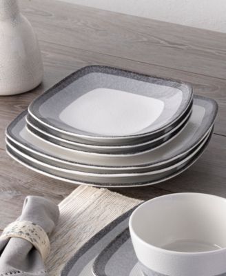 Colorscapes Layers 12 Piece Square Dinnerware Set