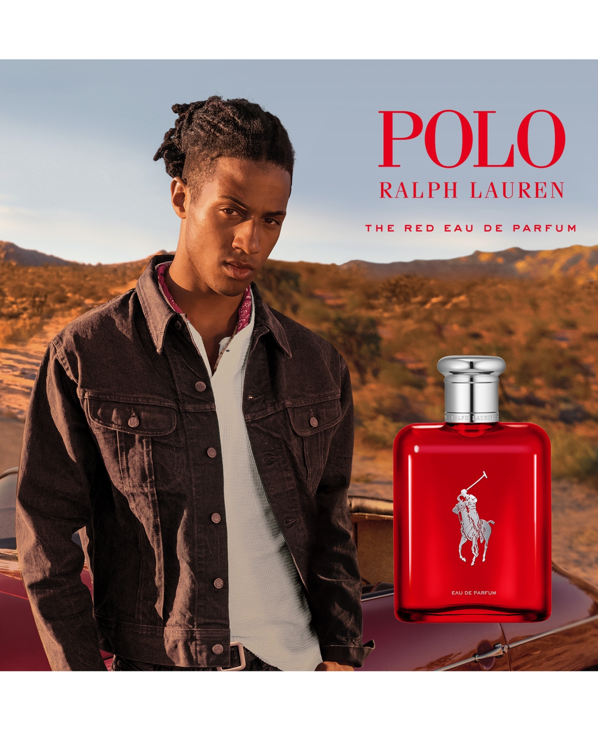 Shop Ralph Lauren Men's Polo Red Eau De Parfum Limited Bear Edition Spray, 4.2 Oz. In No Color