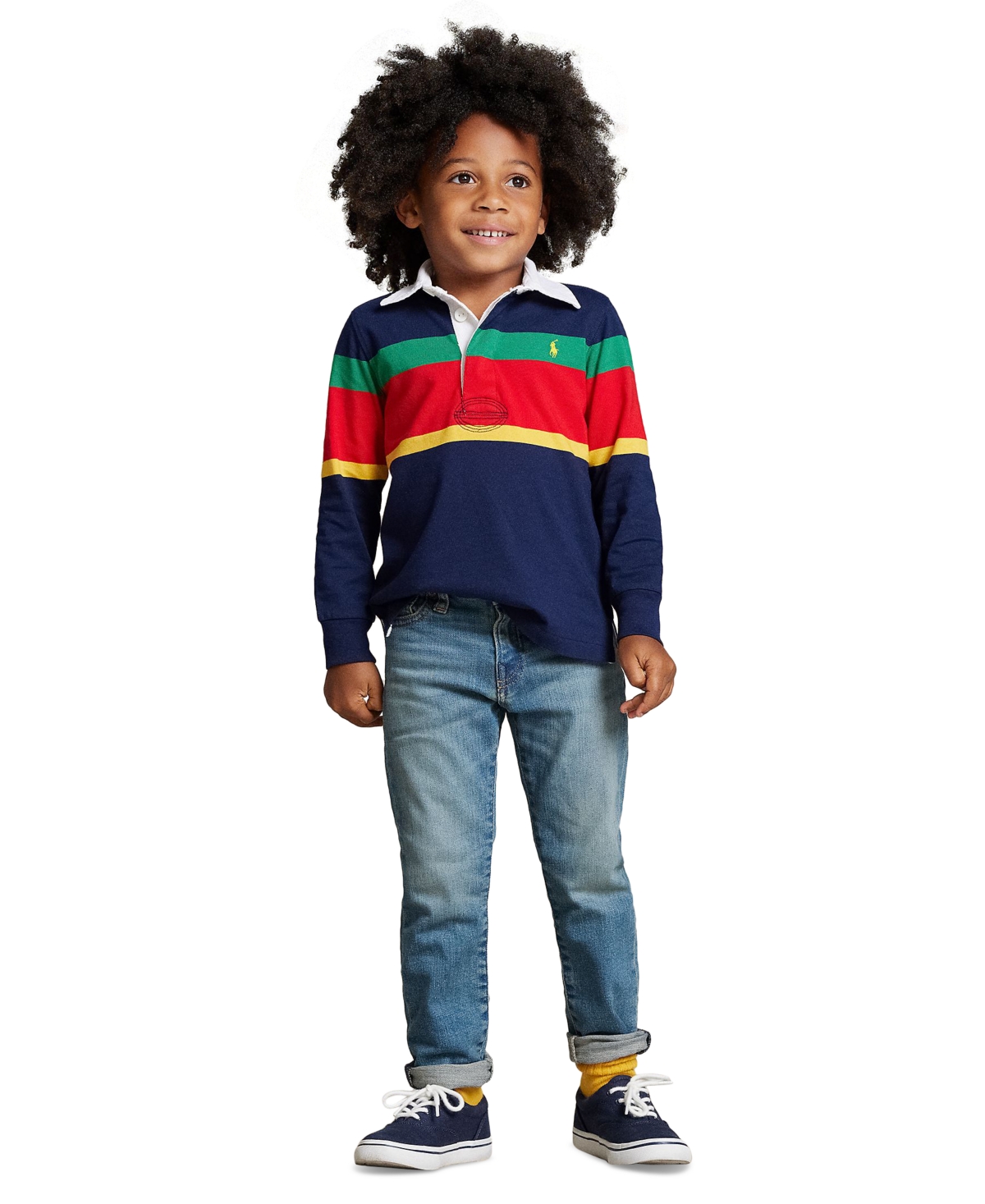 Polo Ralph Lauren Kids' Toddler And Little Boys Sullivan Slim Stretch Jeans In Mott Wash Stretch