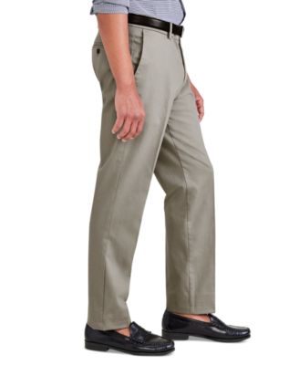 Men's Signature Slim Fit Iron Free Khaki Pants with Stain Defender