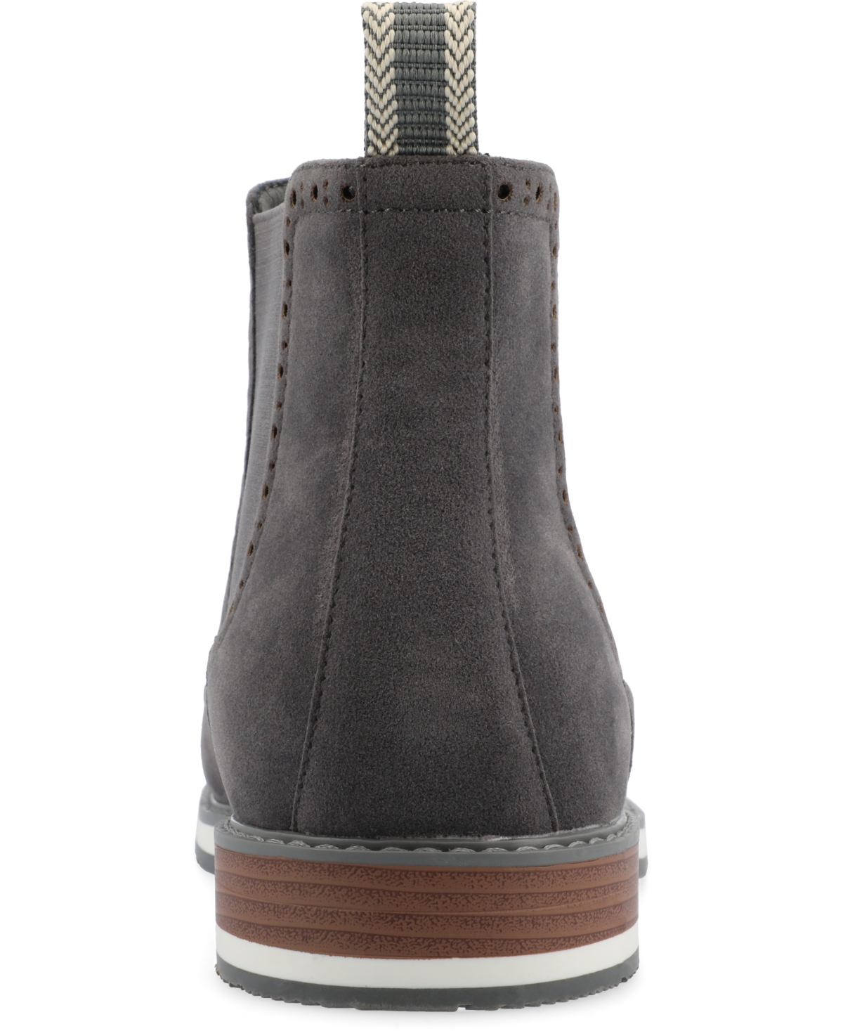 Vance Co. Men's Thorpe Tru Comfort Foam Wingtip Slip-On Chelsea Boots