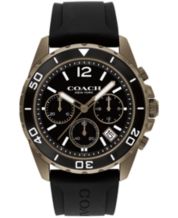Coach watch hotsell silicone band