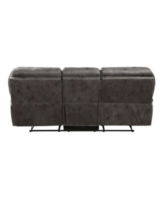 White Label Fleming 90" Double Reclining Sofa