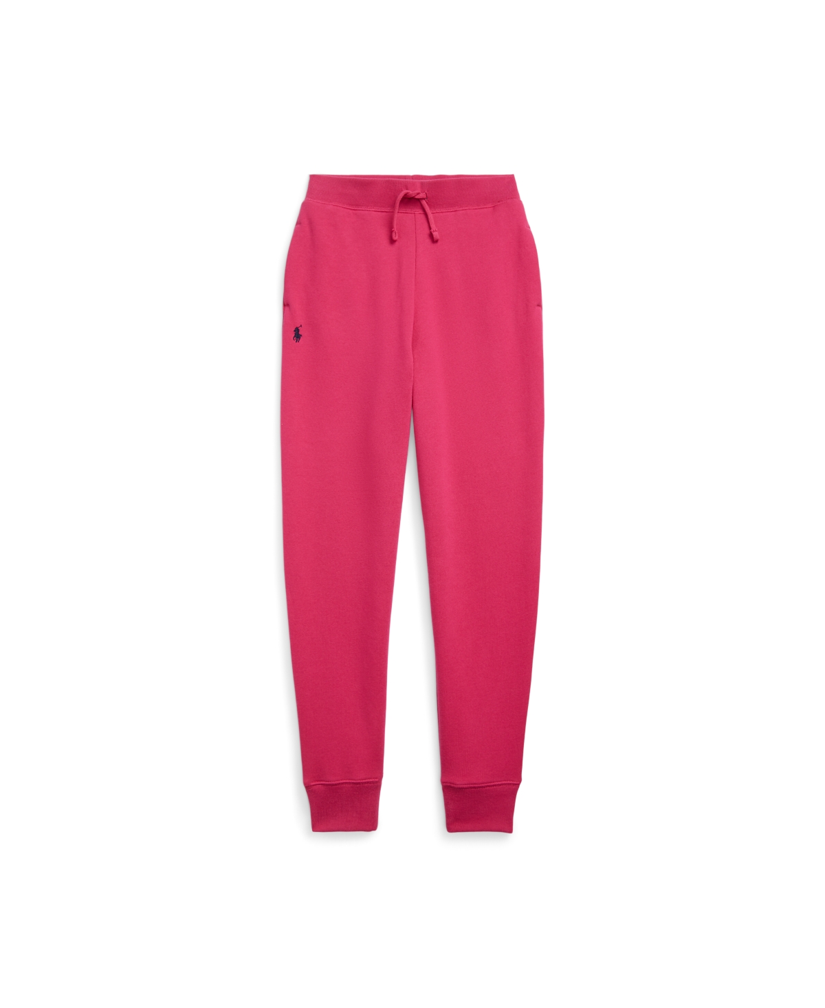 Polo Ralph Lauren Kids' Toddler And Little Girls Fleece Jogger Pants In Preppy Pink With Navy