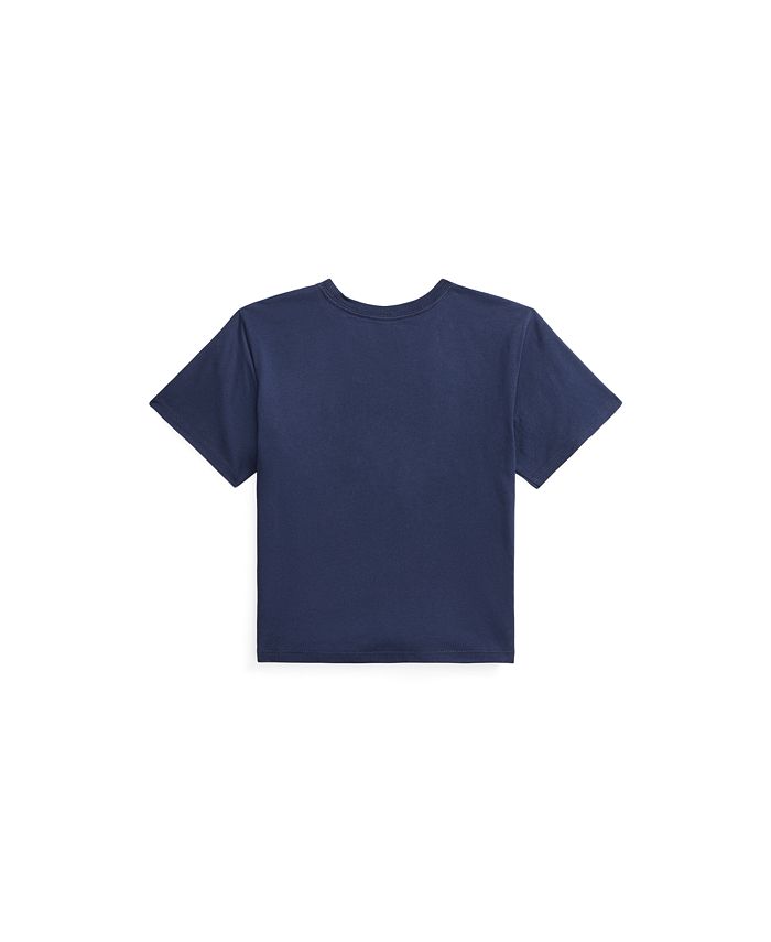 Polo Ralph Lauren Big Girls Logo Crest Cotton Jersey T-shirt - Macy's