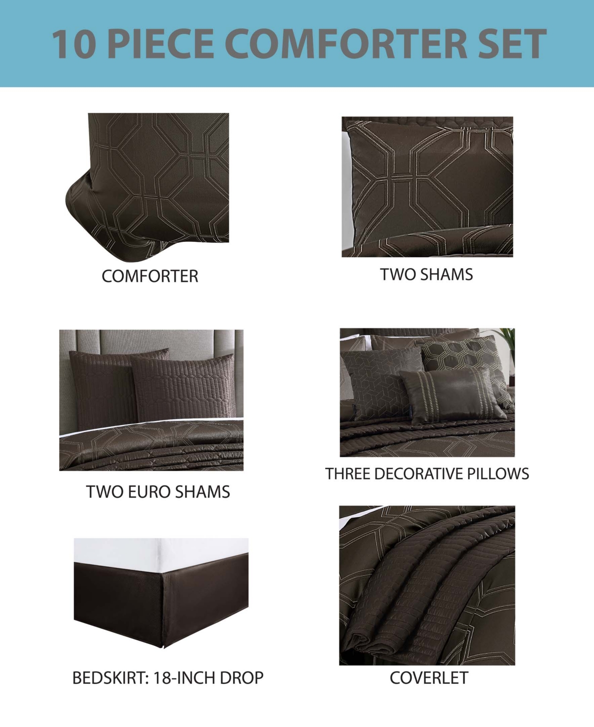 Riverbrook Home Rico 10 Piece Comforter Set,