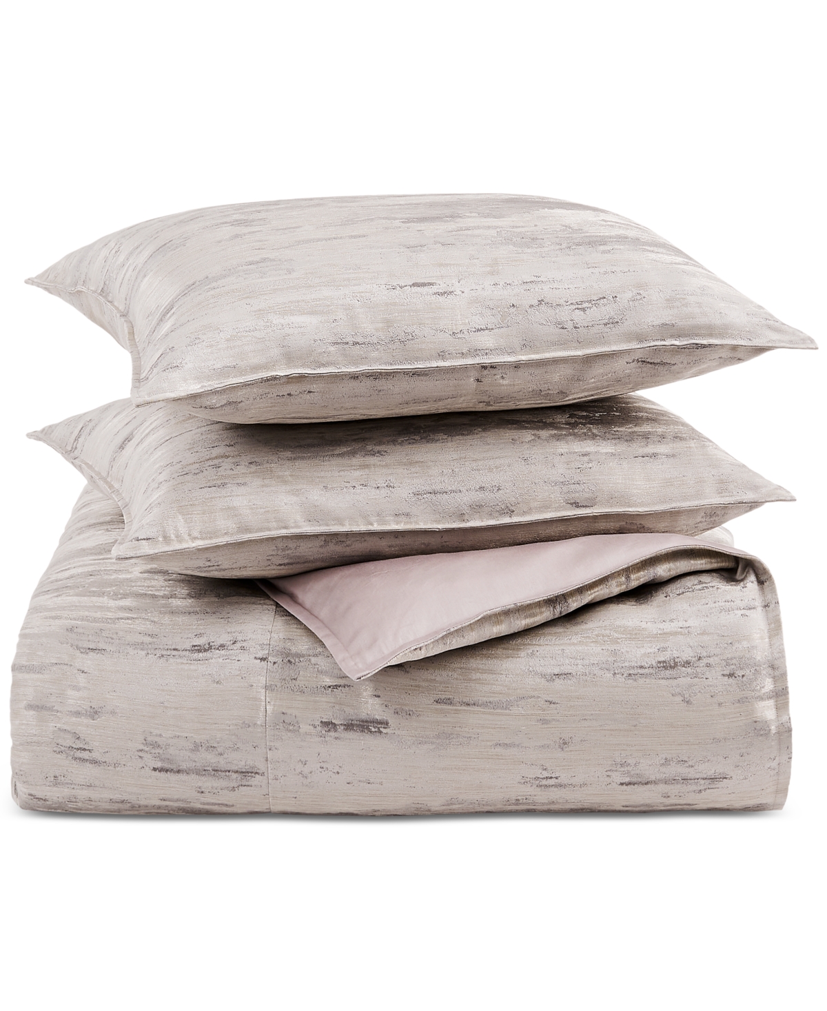 Hotel Collection Impasto Stone 3-pc. Comforter Set, King, Exclusively At Macy's In Grey