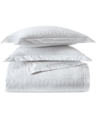 Fresco Jacquard 525-Thread Count Egyptian Cotton 3-Pc. Duvet Cover Set, Full/Queen, Exclusively at Macy’s