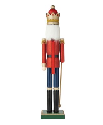 54" H Wooden Christmas Glitter King Nutcracker