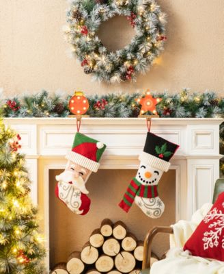 20.5" L Hooked Stocking, Snowman