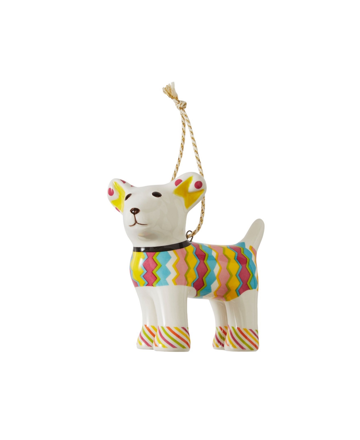 Kit Kemp for Spode Christmas Doodles Tiffany Pooch Patchwork Ornament