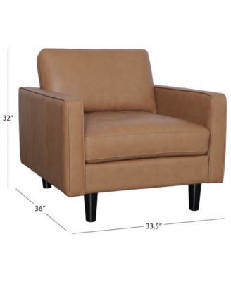 Parker 33.5" Top-Grain Leather Chair