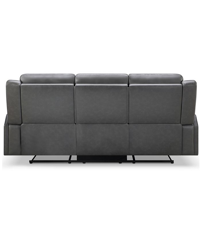 Abbyson Living Rhodes 81.5" TopGrain Leather Manual Reclining Sofa