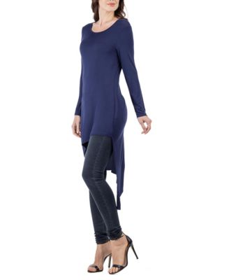 Women's Long Sleeve Knee Length Tunic Top