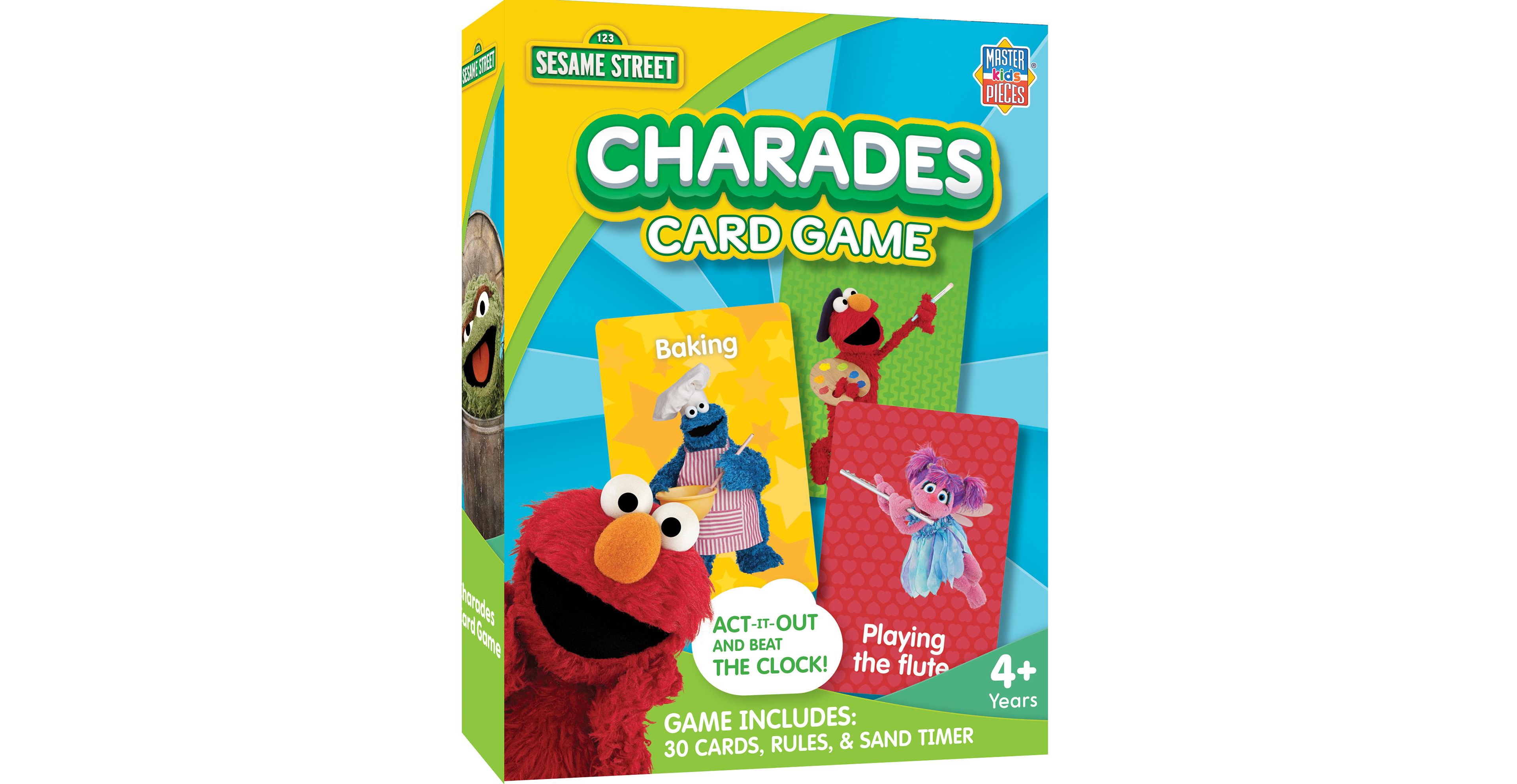 MasterPieces Sesame Street Charades Card Game for Kids