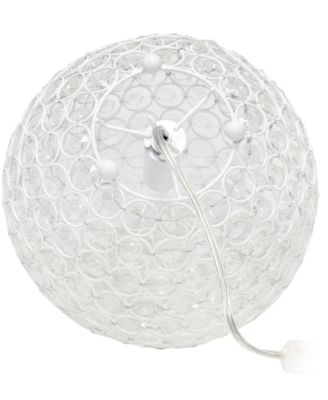 Lalia Home Elipse 10" Crystal Orb Table Lamp