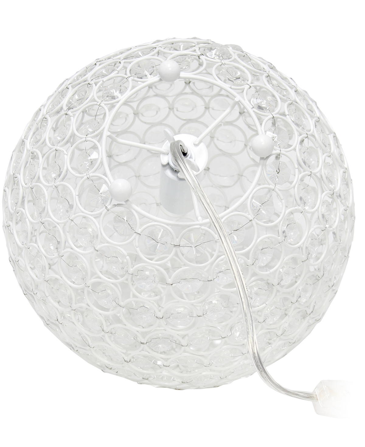 Lalia Home Elipse 10" Crystal Orb Table Lamp
