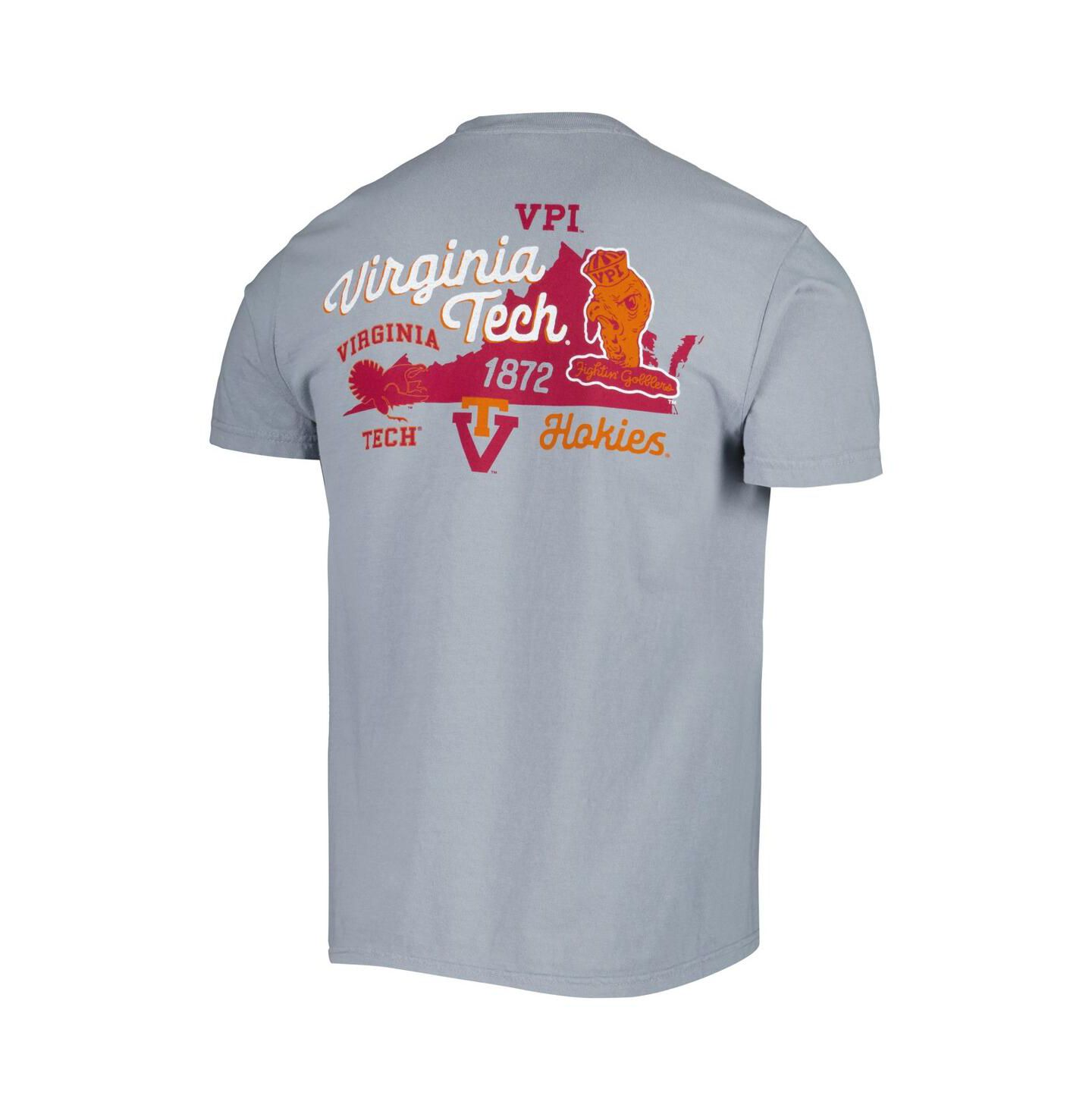 Мужская футболка Image One Graphite Virginia Tech Hokies Vault State Comfort — фото 4