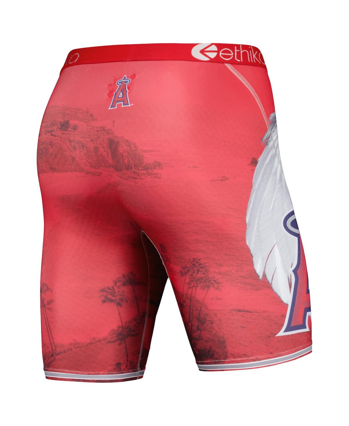 Shop Ethika Men's  Red Los Angeles Angels Jerseyscape Boxer Briefs